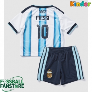 Argentinien Lionel Messi #10 Replik Heimtrikot Kinder WM 2026 Kurzarm (+ Kurze Hosen)